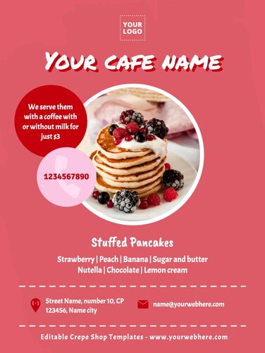 Edit a Crepe Shop banner