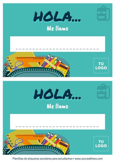 Crea Etiquetas para Nombres de Alumnos gratis