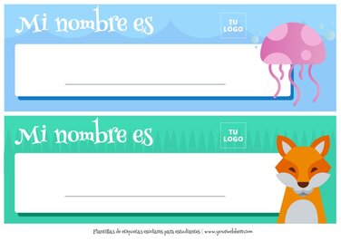 Crea Etiquetas para Nombres de Alumnos gratis