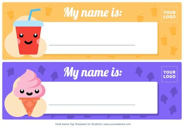 Editable Desk Name Tags for Students