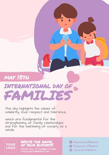 Edit a Day of Families flyer