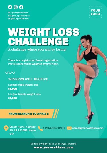 Edit a Weight Loss flyer