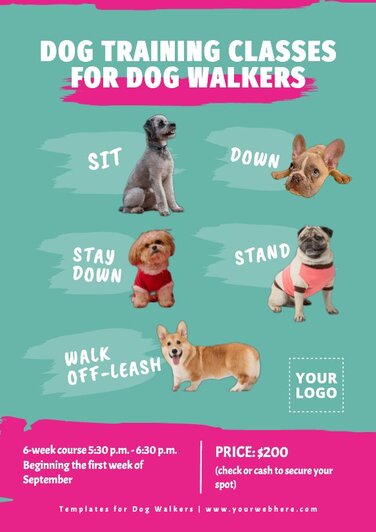 Edit a Dog Walker flyer