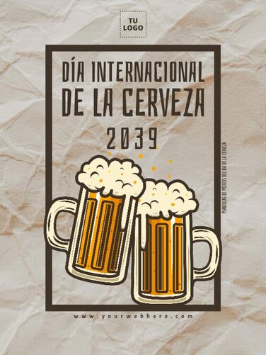 Edita un flyer de Cerveza