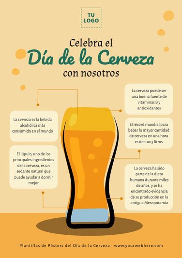 Edita un flyer de Cerveza