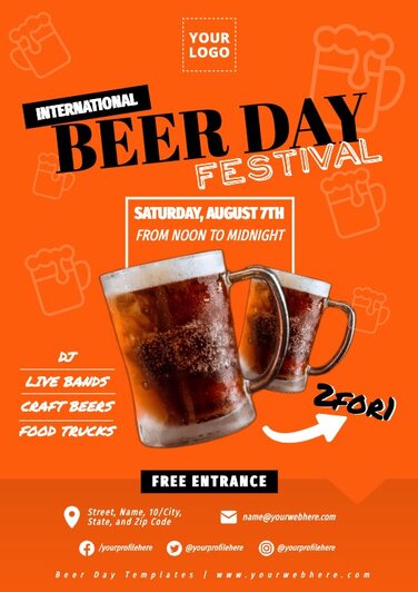 Edit a Beer Day flyer