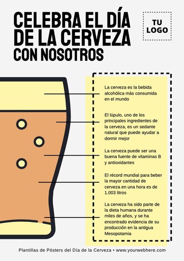 Edita un flyer de Cerveza