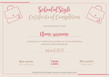 Create my diploma or certificate