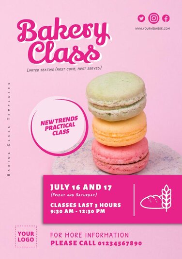 Edit a Baking Class poster