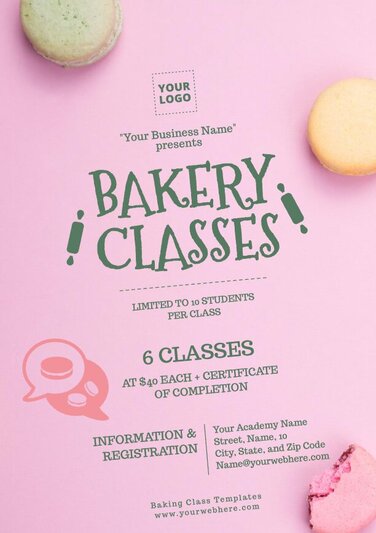 Edit a Baking Class poster