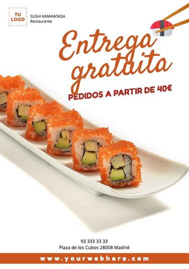 Edita un menú de sushi