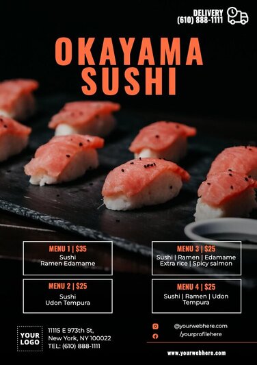 Edit a sushi menu