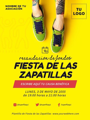 Edita un flyer de Fiesta de Sneakers