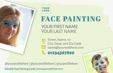 Edit a Face Paint flyer