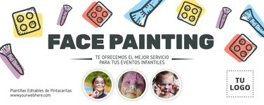 Edita un flyer de Pintar Caras