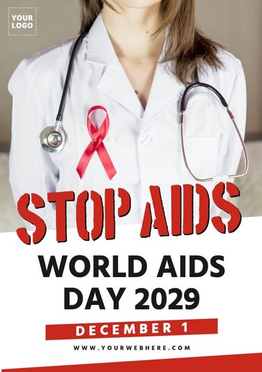 Een HIV-poster bewerken