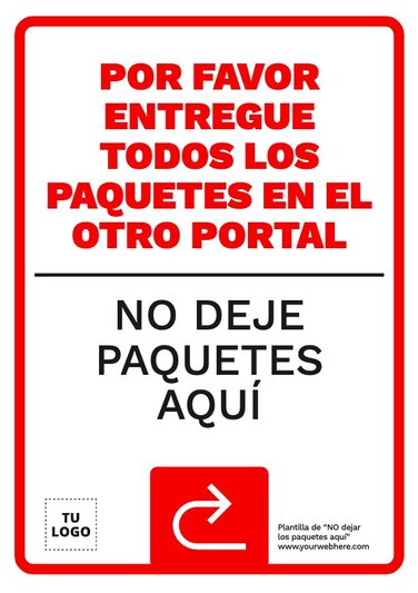 Edita un cartel de Entrega