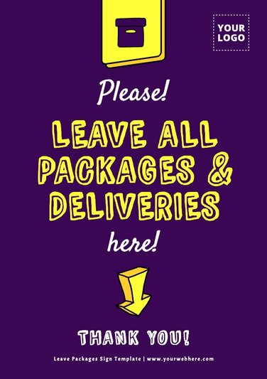 Edit a poster for Deliveries