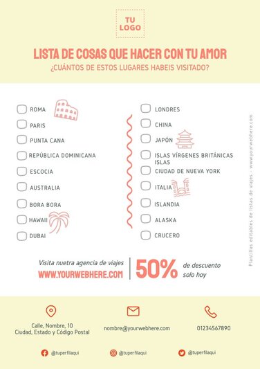 Edita una Lista de Viaje