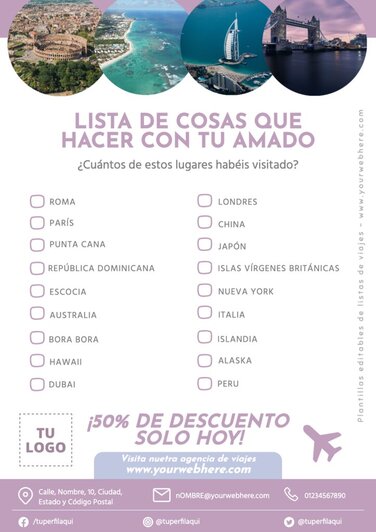 Edita una Lista de Viaje