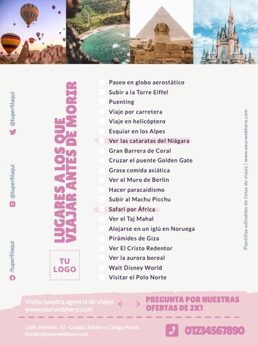 Edita una Lista de Viaje