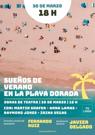 Edita un cartel de teatro personalizado