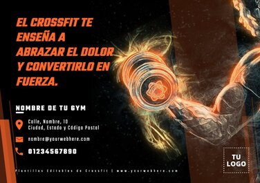 Edita un cartel de CrossFit