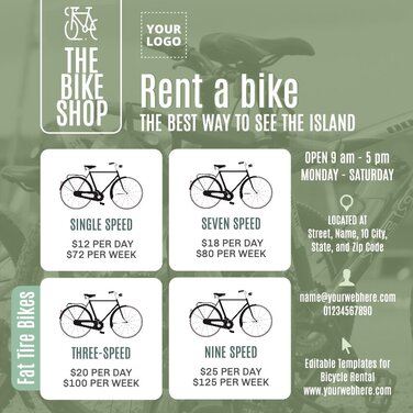 Edit a Bike Rental flyer