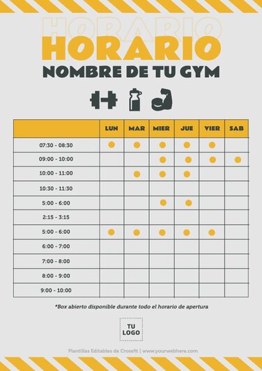 Edita un cartel de CrossFit