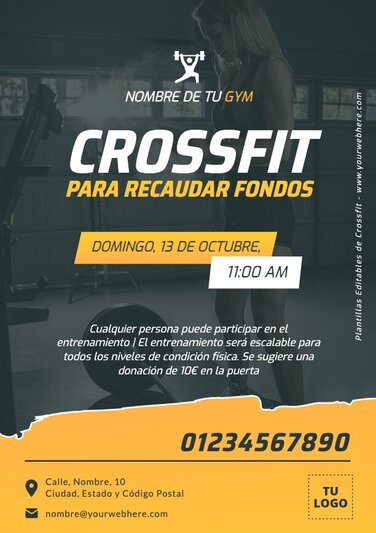 Edita un cartel de CrossFit