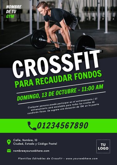 Edita un cartel de CrossFit