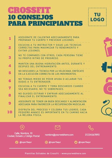 Edita un cartel de CrossFit