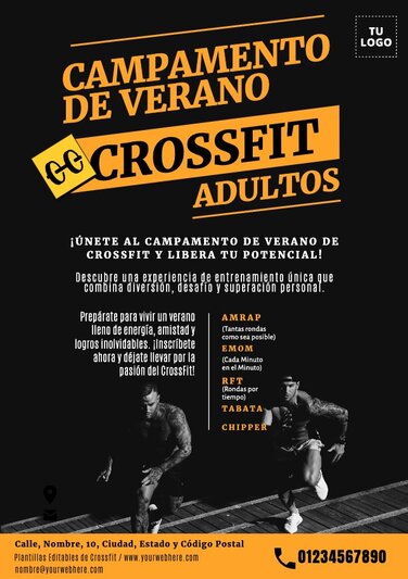 Edita un cartel de CrossFit