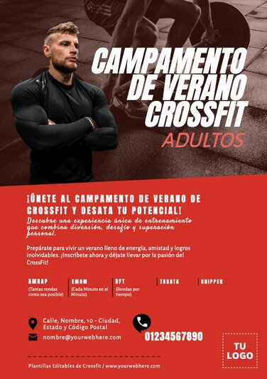 Edita un cartel de CrossFit