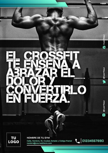 Edita un cartel de CrossFit