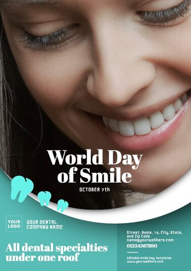 Edit a Smile Day flyer