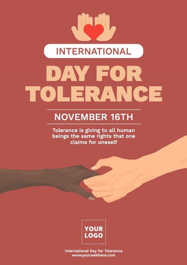 International Day for Tolerance Poster Templates