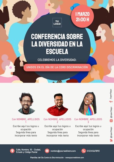 Edita un póster de Cero Discriminación