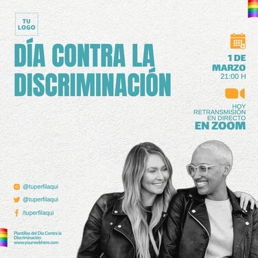 Edita un póster de Cero Discriminación