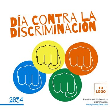 Edita un póster de Cero Discriminación