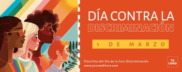 Edita un póster de Cero Discriminación