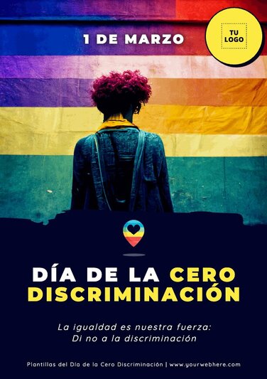 Edita un póster de Cero Discriminación