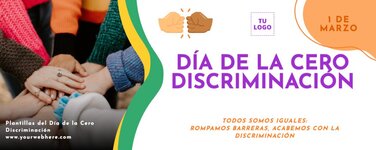 Edita un póster de Cero Discriminación