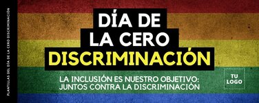 Edita un póster de Cero Discriminación