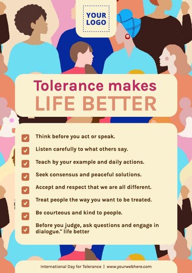 International Day for Tolerance Poster Templates