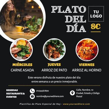 Edita un banner de Plato del Día