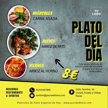 Edita un banner de Plato del Día