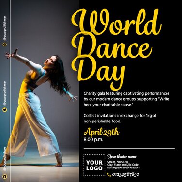 Edit a Dance Day flyer
