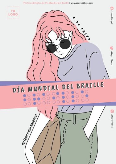 Edita pósters de Braille