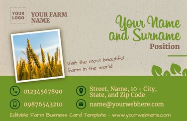 Edit a Farm flyer